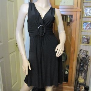 Star Vixen Black Dress with Sassy Buckle S